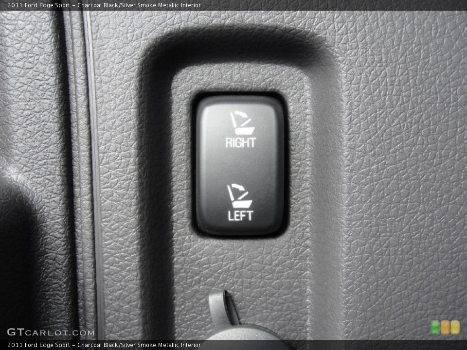 Charcoal Black/Silver Smoke Metallic Interior Controls for the 2011 Ford Edge Sport #41606133