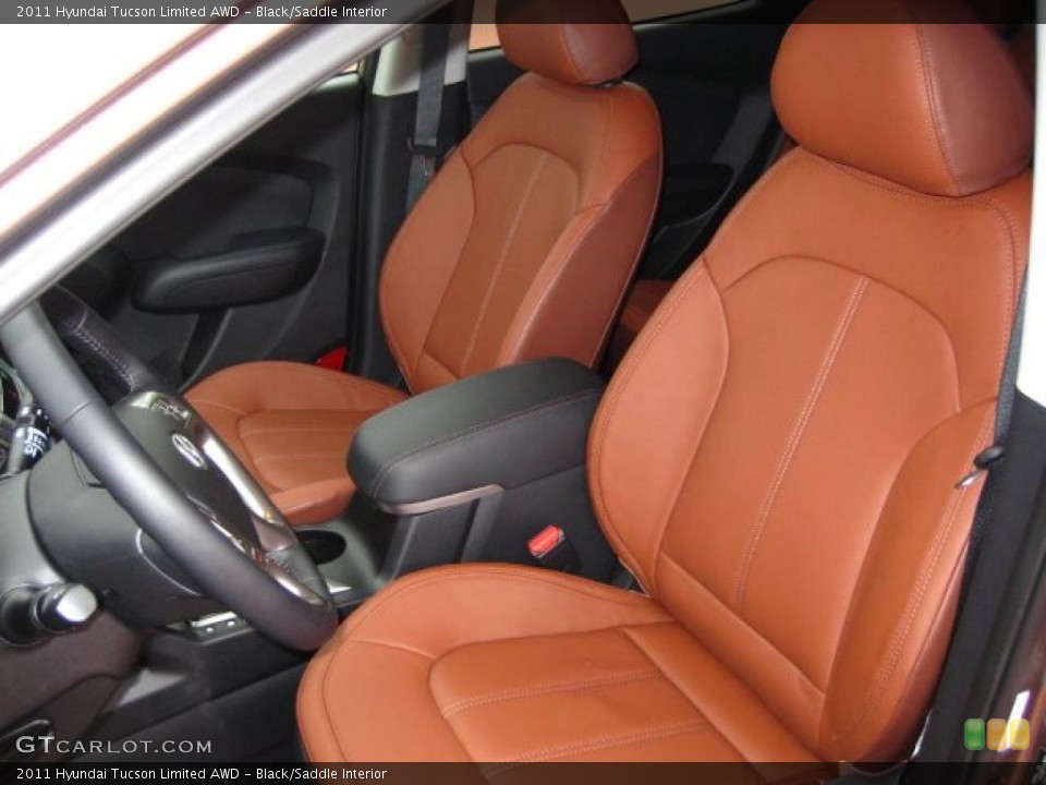 Black/Saddle Interior Photo for the 2011 Hyundai Tucson Limited AWD #41606161