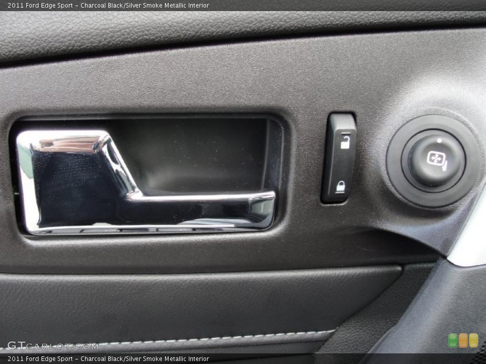 Charcoal Black/Silver Smoke Metallic Interior Controls for the 2011 Ford Edge Sport #41606241