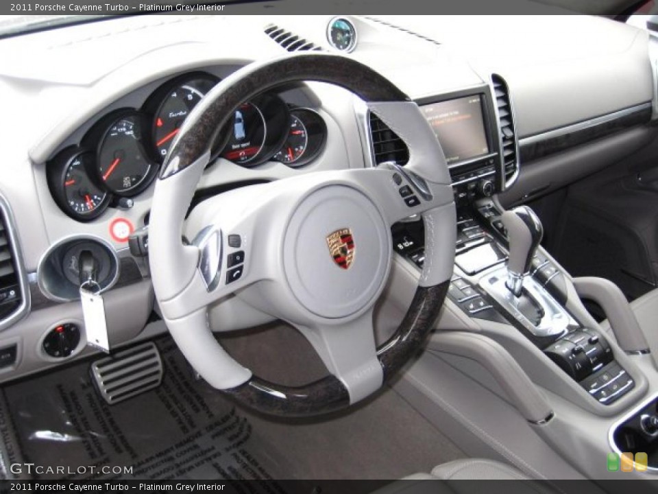 Platinum Grey 2011 Porsche Cayenne Interiors