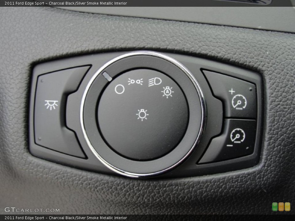 Charcoal Black/Silver Smoke Metallic Interior Controls for the 2011 Ford Edge Sport #41606541