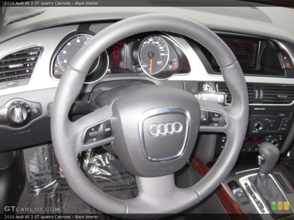 Black Interior Steering Wheel for the 2010 Audi A5 2.0T quattro Cabriolet #41606589