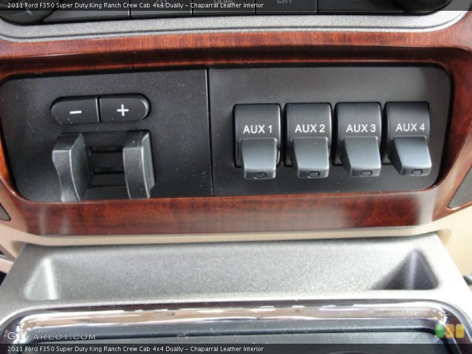 Chaparral Leather Interior Controls for the 2011 Ford F350 Super Duty King Ranch Crew Cab 4x4 Dually #41607577
