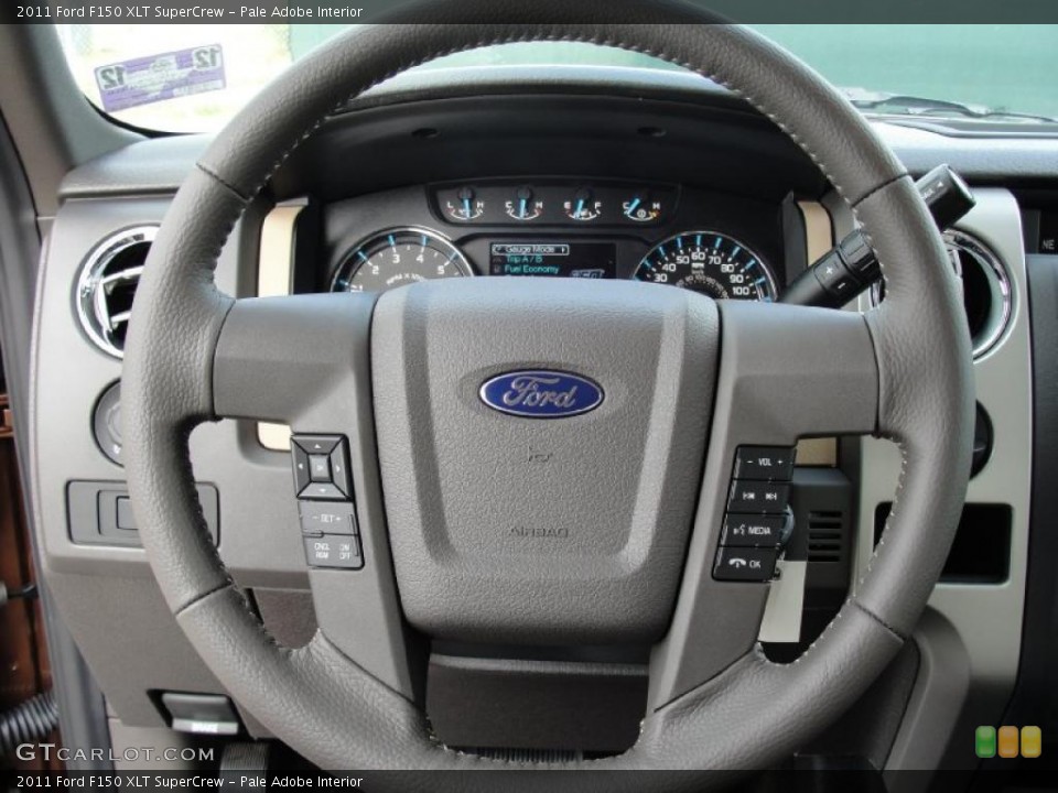 Pale Adobe Interior Steering Wheel for the 2011 Ford F150 XLT SuperCrew #41608781