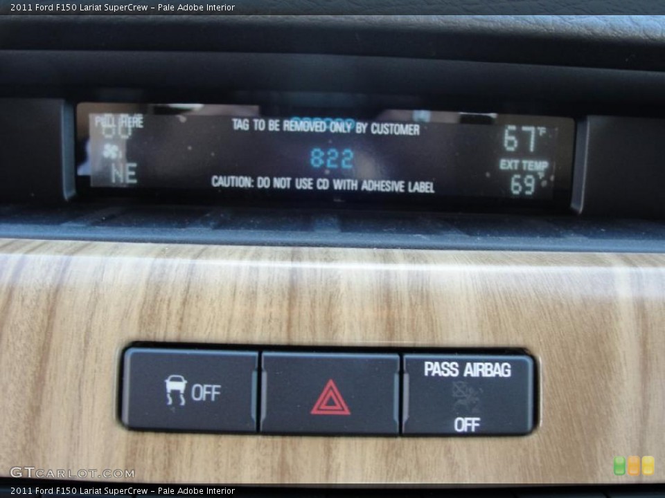 Pale Adobe Interior Controls for the 2011 Ford F150 Lariat SuperCrew #41609385
