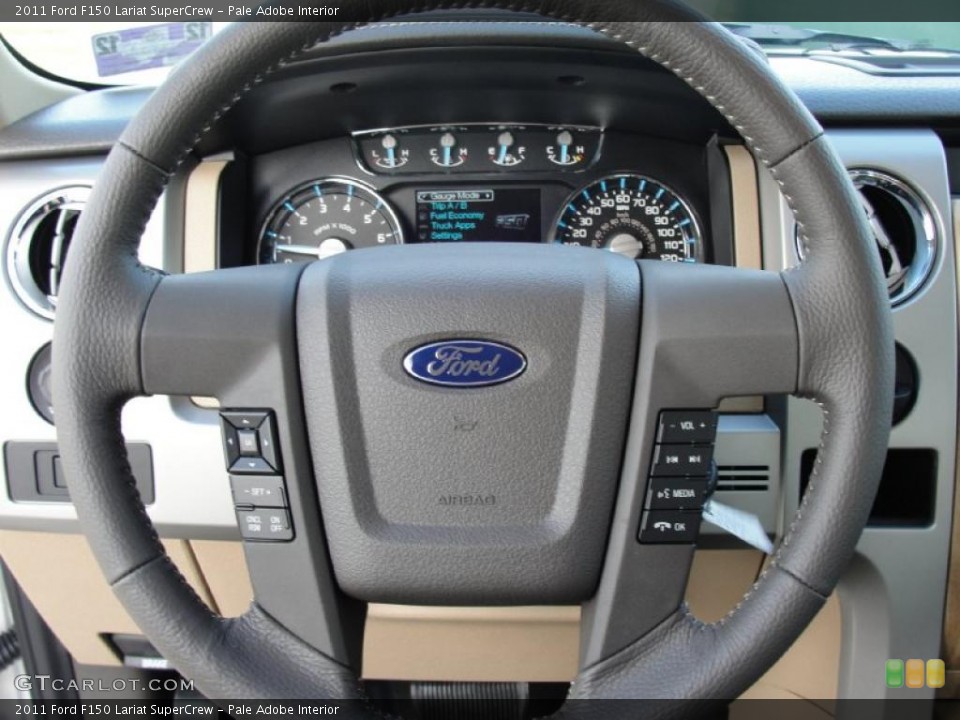 Pale Adobe Interior Steering Wheel for the 2011 Ford F150 Lariat SuperCrew #41609485