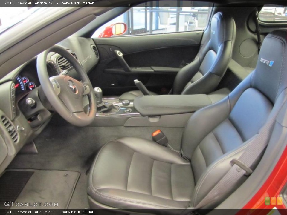 Ebony Black Interior Photo for the 2011 Chevrolet Corvette ZR1 #41617697