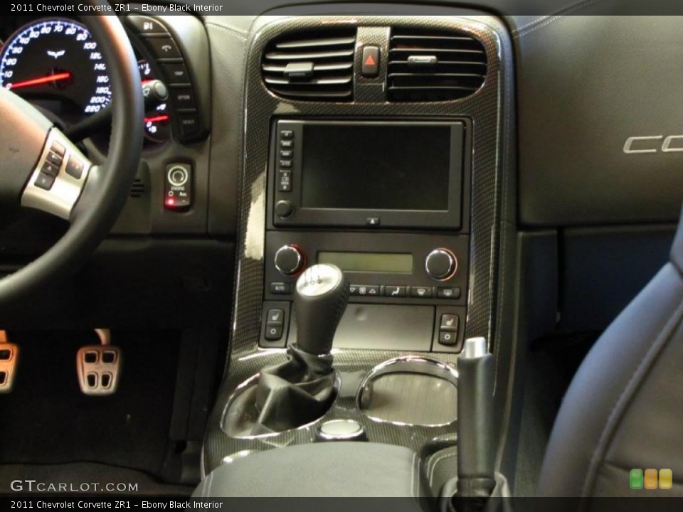 Ebony Black Interior Controls for the 2011 Chevrolet Corvette ZR1 #41617745