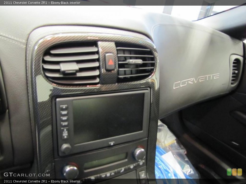 Ebony Black Interior Controls for the 2011 Chevrolet Corvette ZR1 #41617777