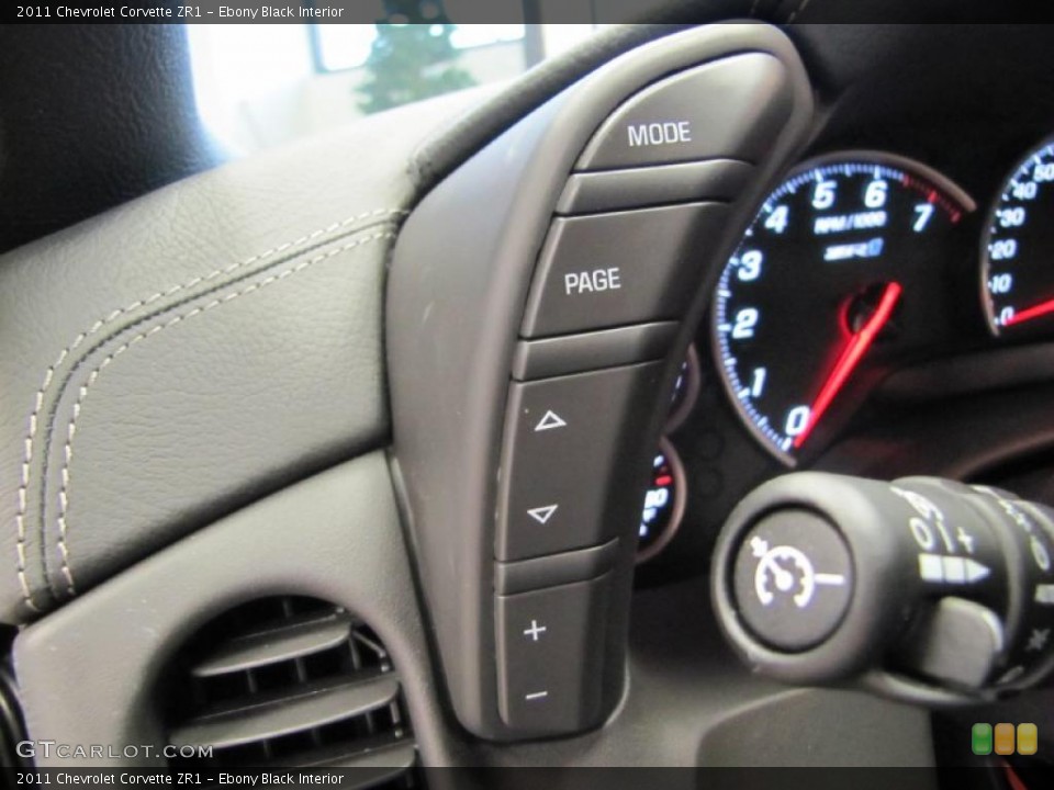 Ebony Black Interior Controls for the 2011 Chevrolet Corvette ZR1 #41617789