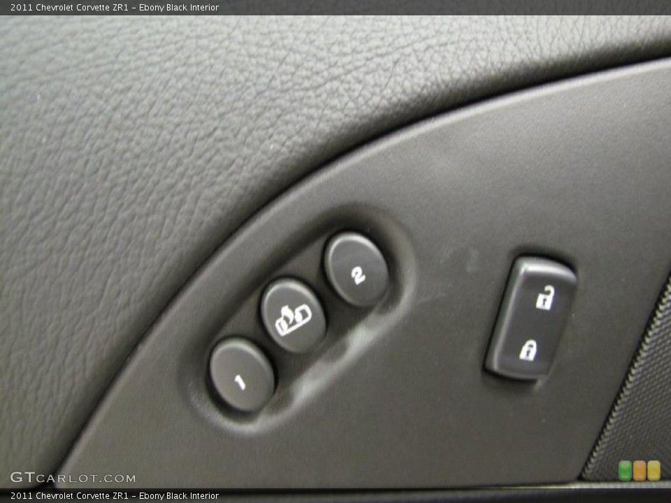 Ebony Black Interior Controls for the 2011 Chevrolet Corvette ZR1 #41617829