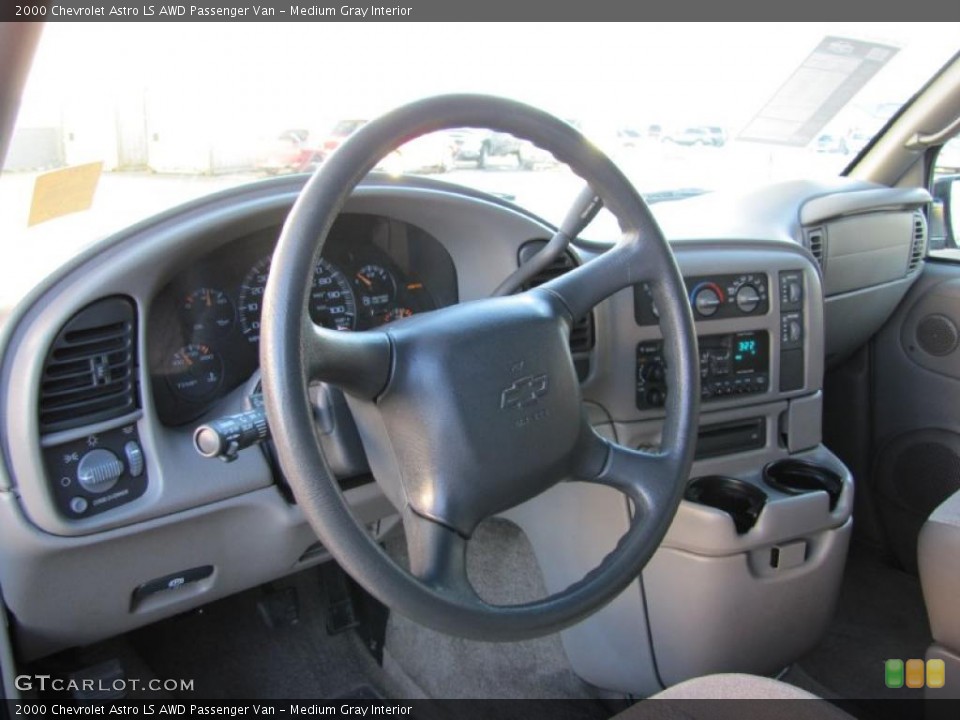 Medium Gray Interior Dashboard for the 2000 Chevrolet Astro LS AWD Passenger Van #41618121