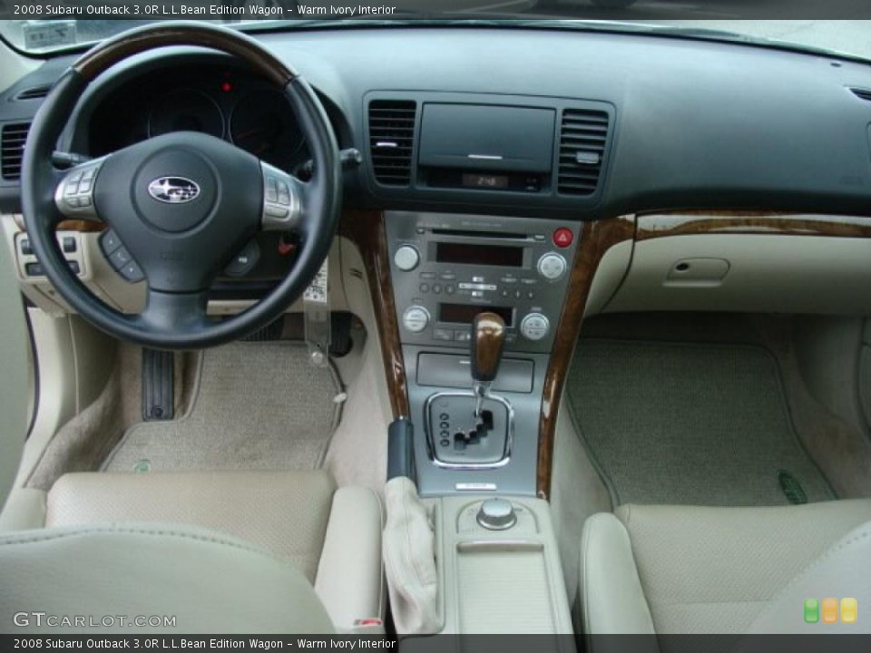 Warm Ivory Interior Dashboard for the 2008 Subaru Outback 3.0R L.L.Bean Edition Wagon #41619462