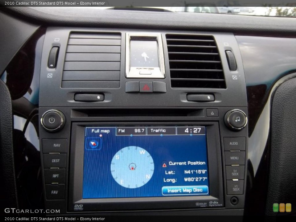 Ebony Interior Controls for the 2010 Cadillac DTS  #41619774