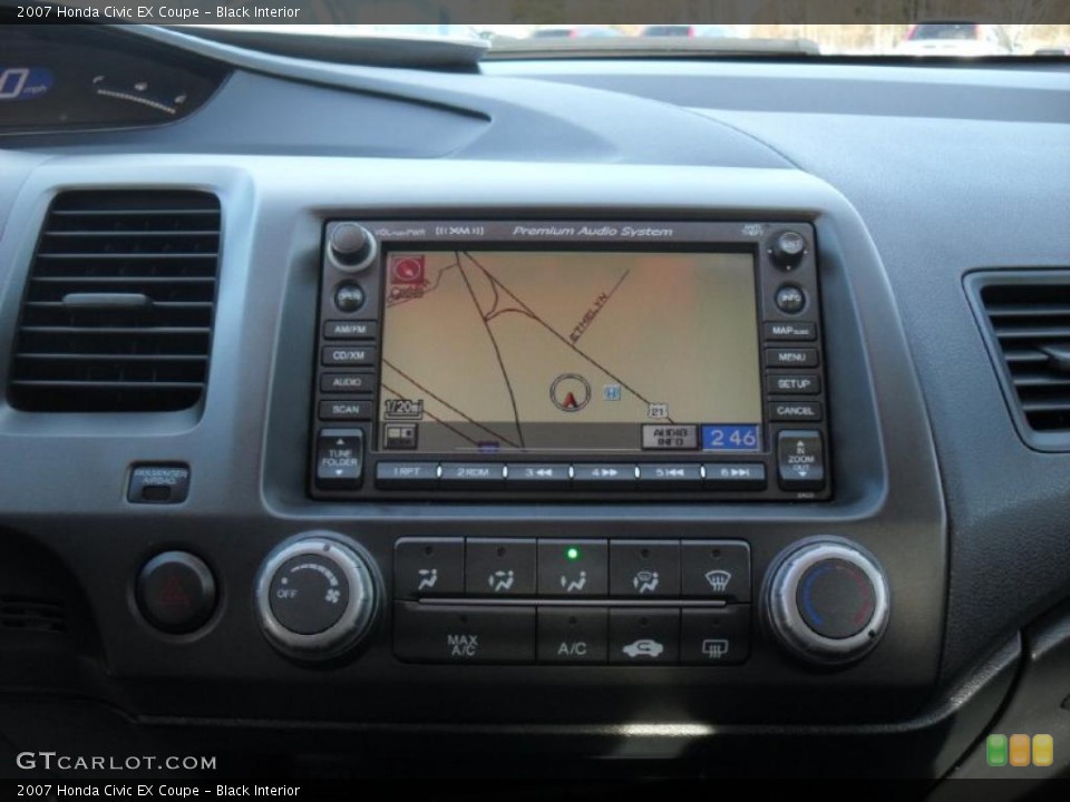 Black Interior Navigation for the 2007 Honda Civic EX Coupe #41622390