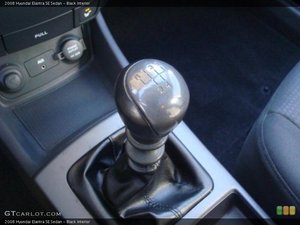 Black Interior Transmission for the 2008 Hyundai Elantra SE Sedan #41625174