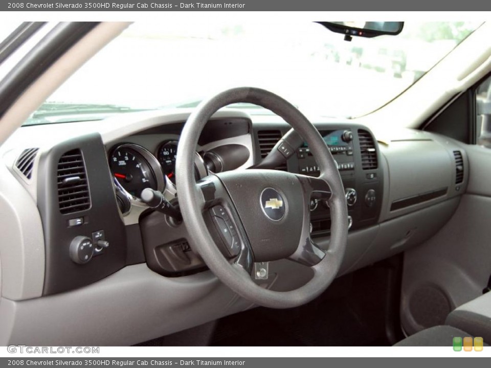 Dark Titanium Interior Dashboard for the 2008 Chevrolet Silverado 3500HD Regular Cab Chassis #41627110