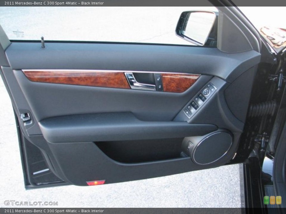 Black Interior Door Panel for the 2011 Mercedes-Benz C 300 Sport 4Matic #41627574
