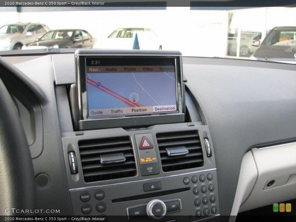Grey/Black Interior Navigation for the 2010 Mercedes-Benz C 350 Sport #41627711