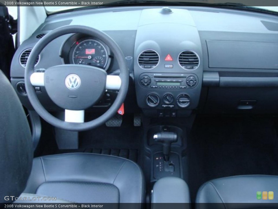 Black Interior Dashboard for the 2008 Volkswagen New Beetle S Convertible #41630565