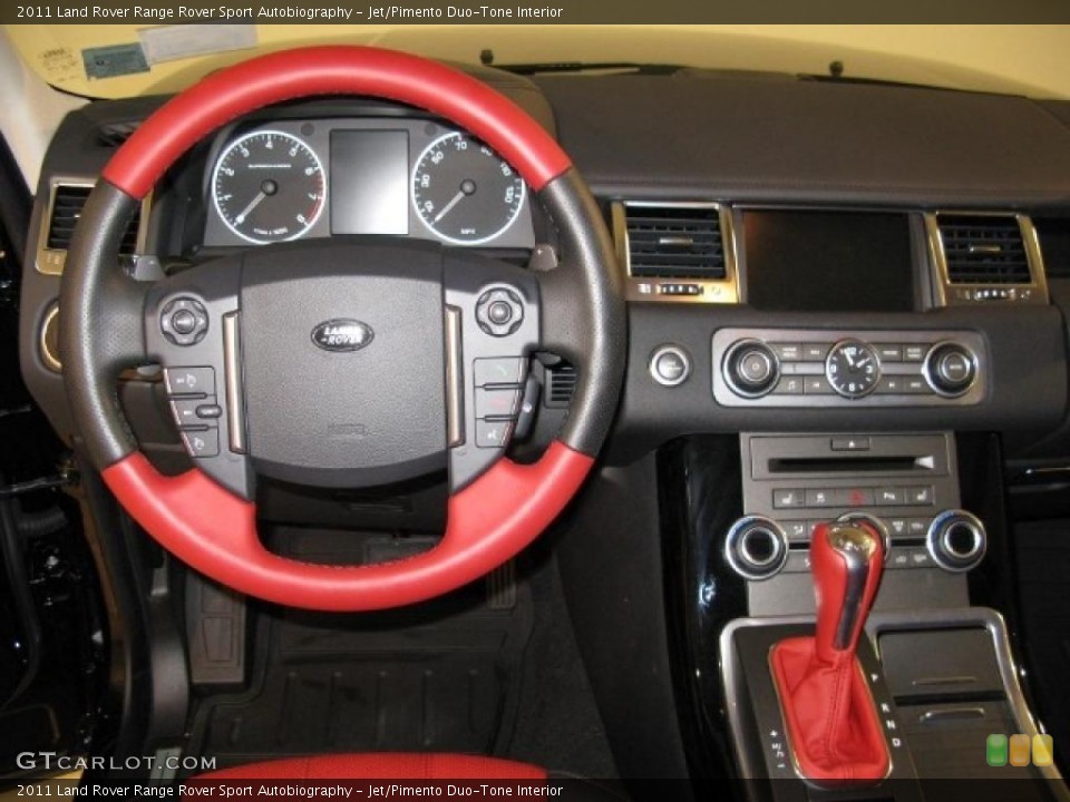 Jet/Pimento Duo-Tone Interior Dashboard for the 2011 Land Rover Range Rover Sport Autobiography #41633687