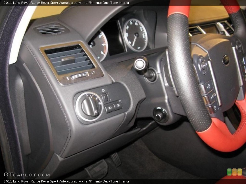 Jet/Pimento Duo-Tone Interior Controls for the 2011 Land Rover Range Rover Sport Autobiography #41633723