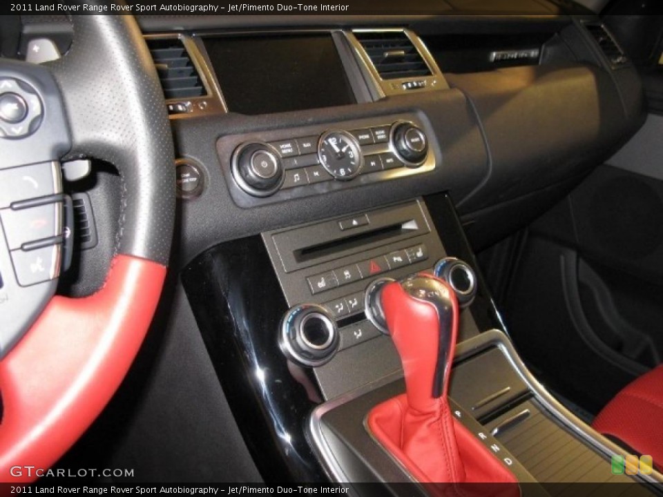 Jet/Pimento Duo-Tone Interior Controls for the 2011 Land Rover Range Rover Sport Autobiography #41633799