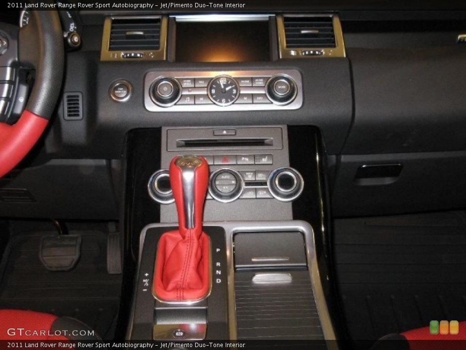 Jet/Pimento Duo-Tone Interior Controls for the 2011 Land Rover Range Rover Sport Autobiography #41633807