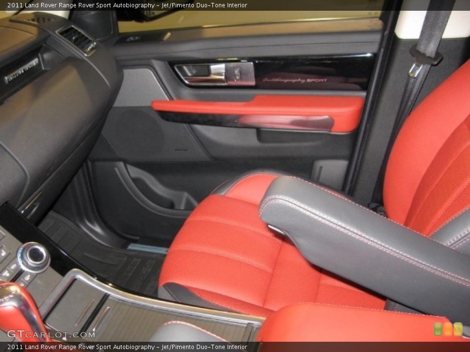 Jet/Pimento Duo-Tone Interior Photo for the 2011 Land Rover Range Rover Sport Autobiography #41633859