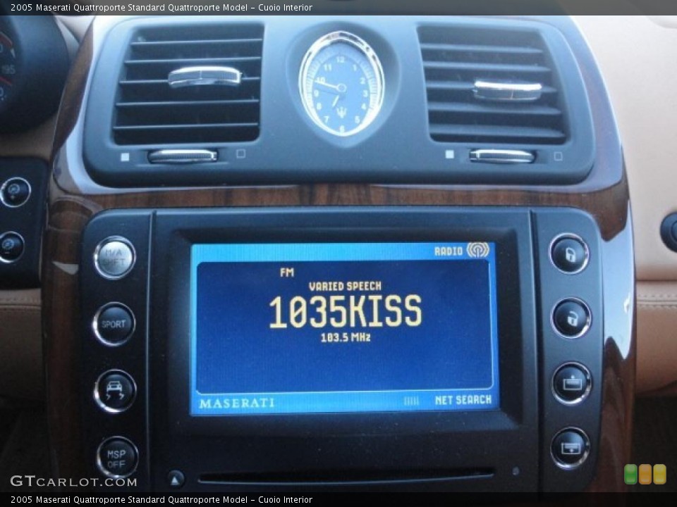 Cuoio Interior Controls for the 2005 Maserati Quattroporte  #41634615