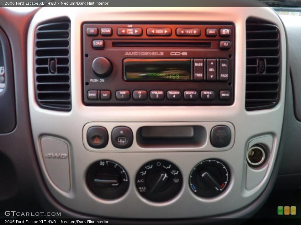 Medium/Dark Flint Interior Controls for the 2006 Ford Escape XLT 4WD #41635711