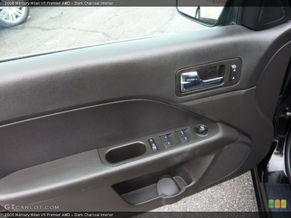 Dark Charcoal Interior Door Panel for the 2008 Mercury Milan V6 Premier AWD #41637399