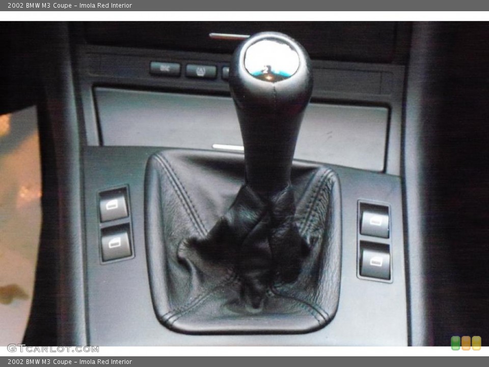 Imola Red Interior Transmission for the 2002 BMW M3 Coupe #41637879