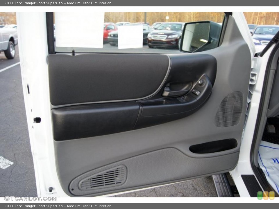 Medium Dark Flint Interior Door Panel for the 2011 Ford Ranger Sport SuperCab #41639187