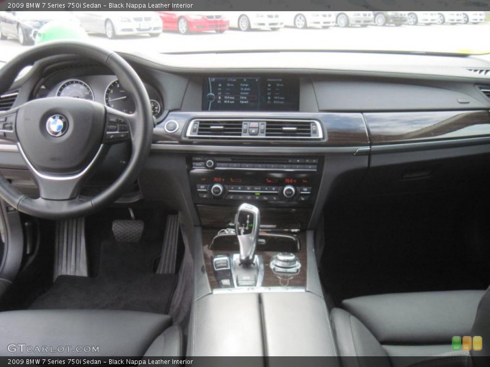 Black Nappa Leather Interior Prime Interior for the 2009 BMW 7 Series 750i Sedan #41640367
