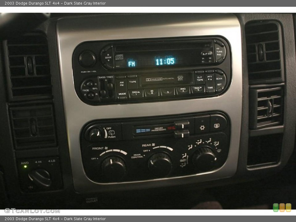 Dark Slate Gray Interior Controls for the 2003 Dodge Durango SLT 4x4 #41640415