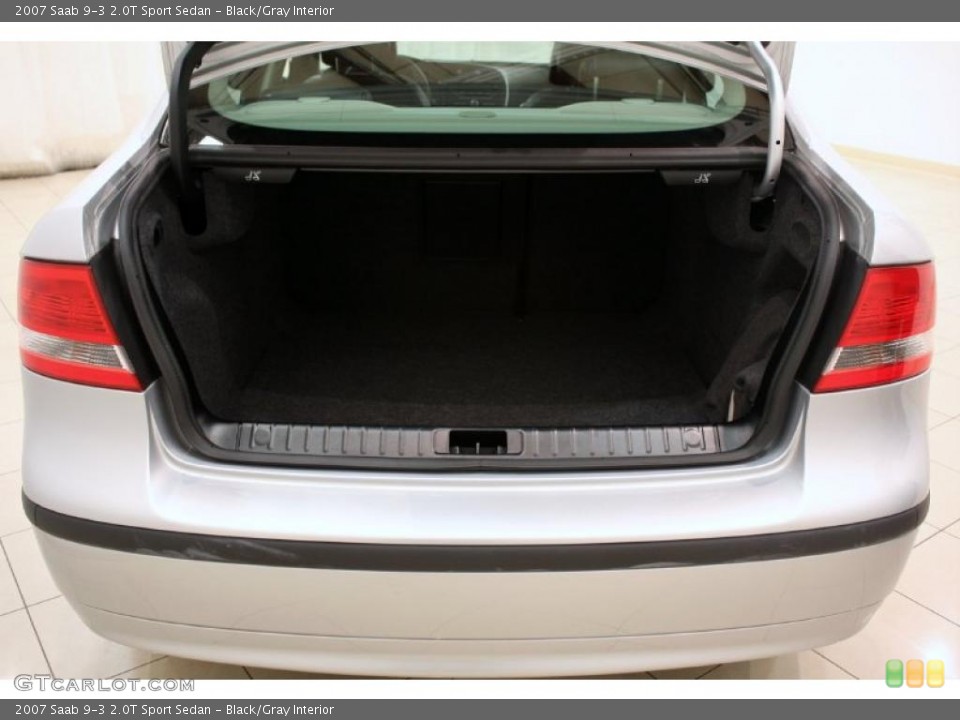 Black/Gray Interior Trunk for the 2007 Saab 9-3 2.0T Sport Sedan #41640791