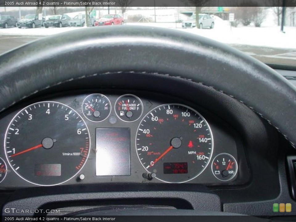 Platinum/Sabre Black Interior Gauges for the 2005 Audi Allroad 4.2 quattro #41644671