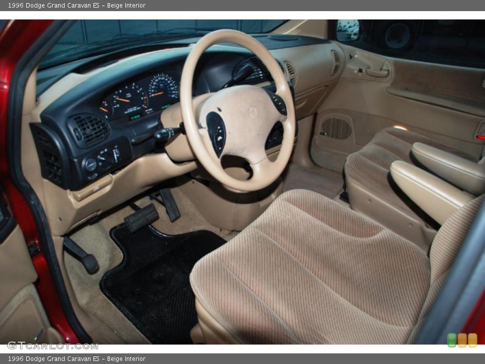 Beige Interior Prime Interior for the 1996 Dodge Grand Caravan ES #41644907