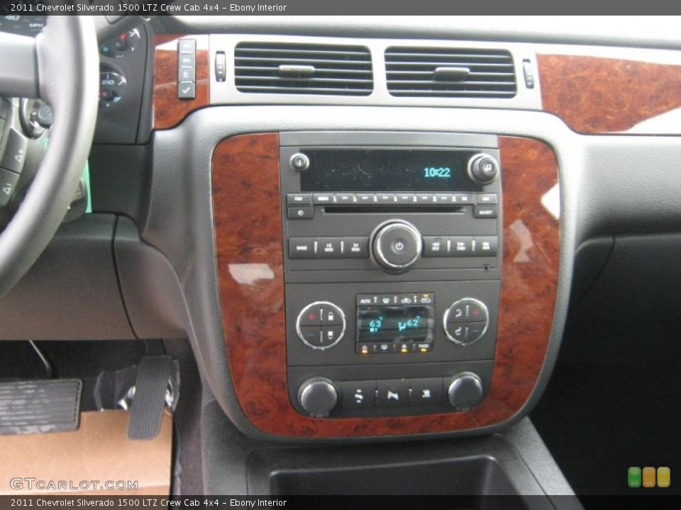 Ebony Interior Controls for the 2011 Chevrolet Silverado 1500 LTZ Crew Cab 4x4 #41646655