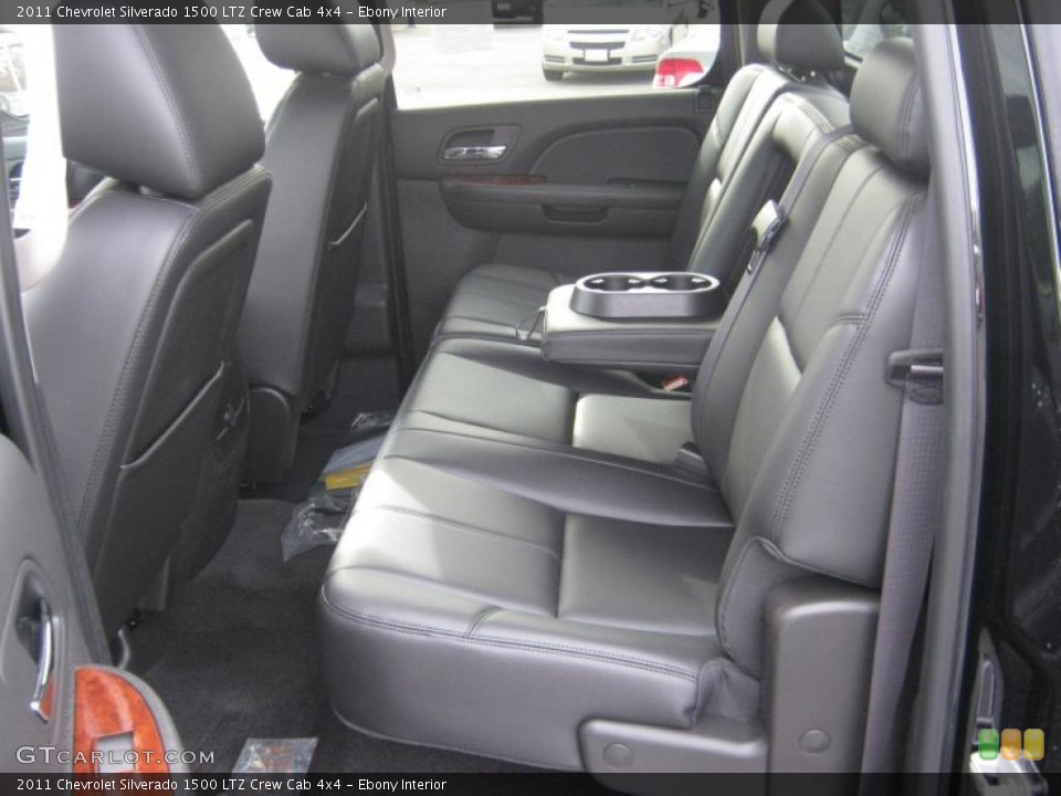 Ebony Interior Photo for the 2011 Chevrolet Silverado 1500 LTZ Crew Cab 4x4 #41646735