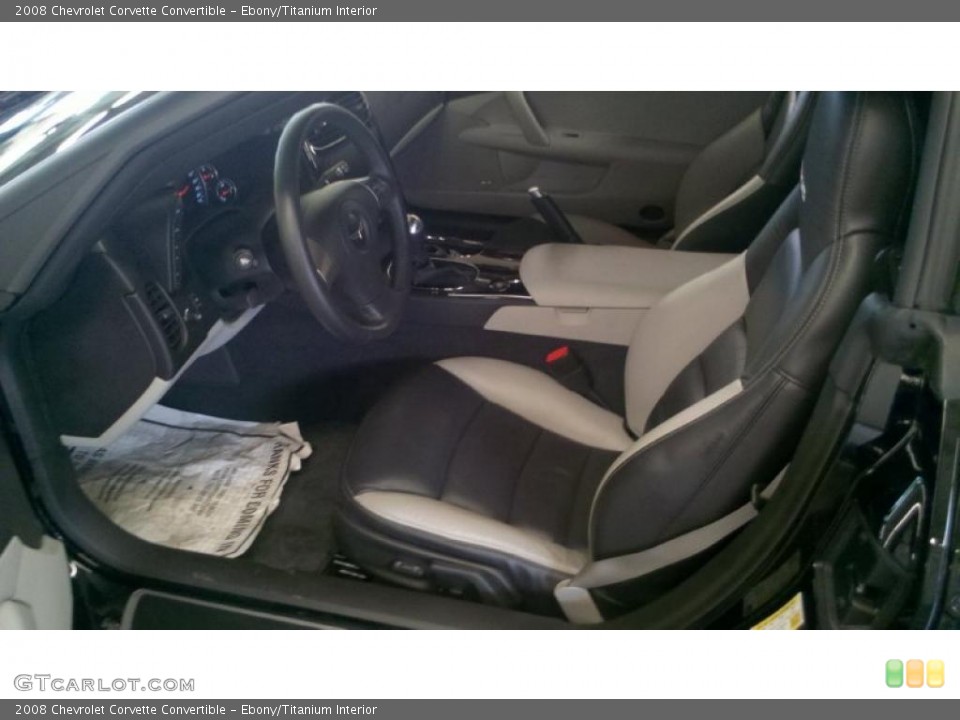 Ebony/Titanium Interior Photo for the 2008 Chevrolet Corvette Convertible #41649105