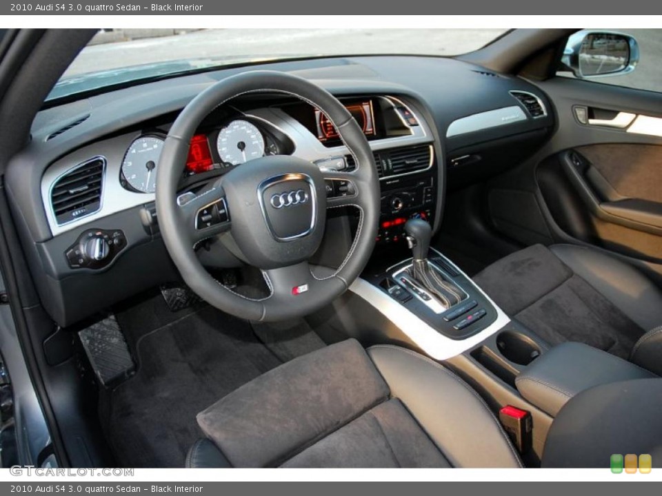 Black Interior Prime Interior for the 2010 Audi S4 3.0 quattro Sedan #41650503