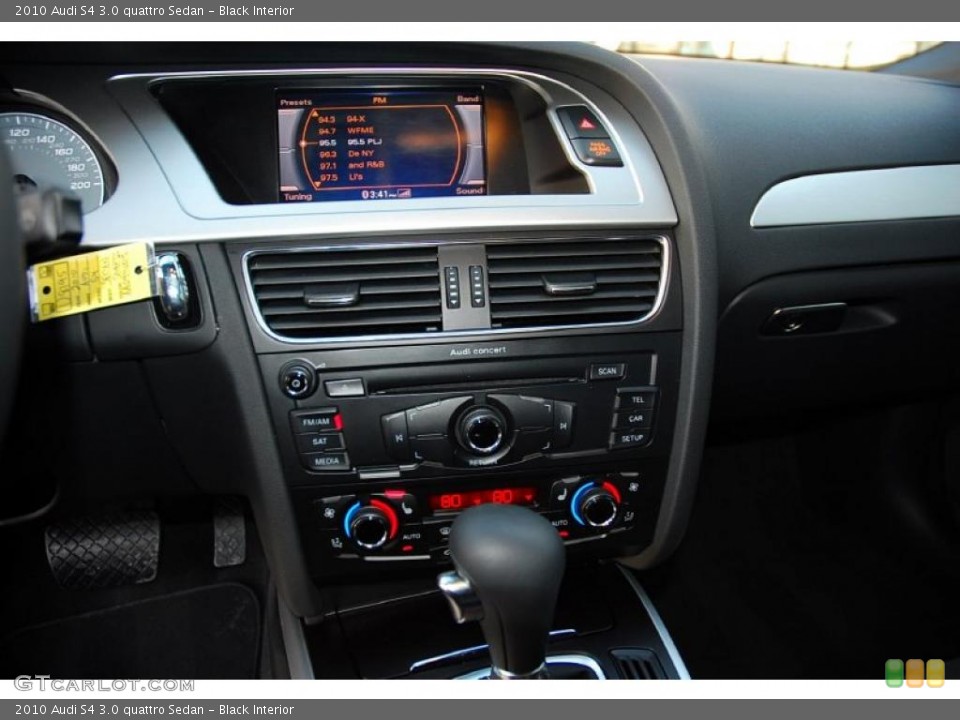 Black Interior Controls for the 2010 Audi S4 3.0 quattro Sedan #41650535