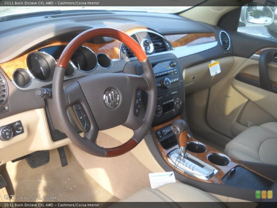 Cashmere/Cocoa Interior Prime Interior for the 2011 Buick Enclave CXL AWD #41651755