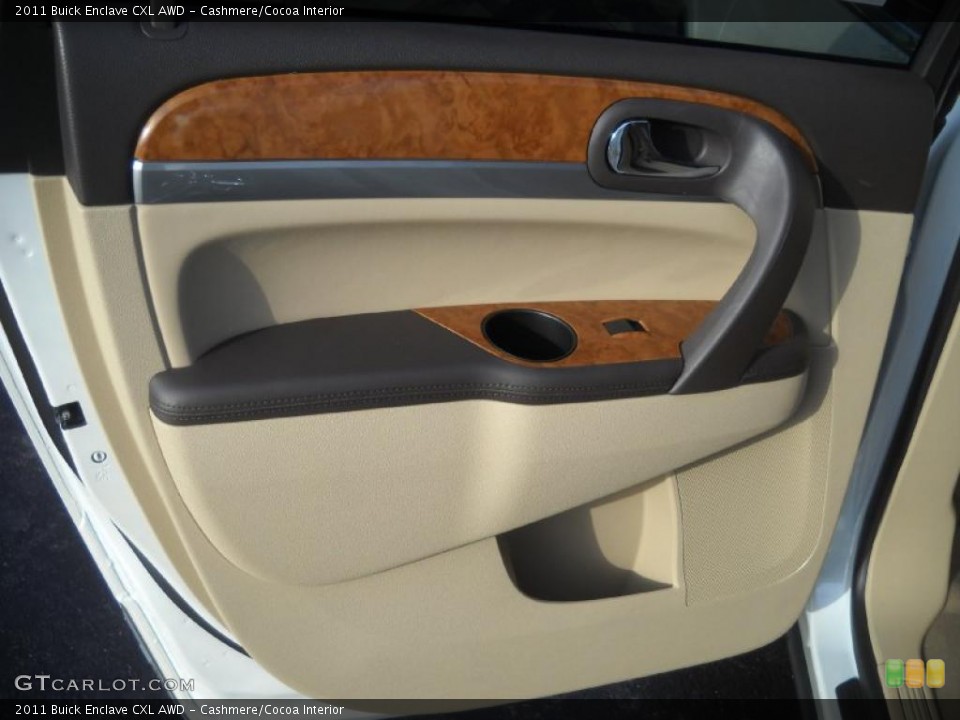 Cashmere/Cocoa Interior Door Panel for the 2011 Buick Enclave CXL AWD #41651848