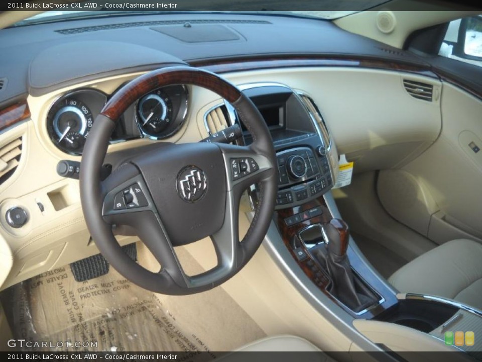Cocoa/Cashmere Interior Prime Interior for the 2011 Buick LaCrosse CXL AWD #41652283