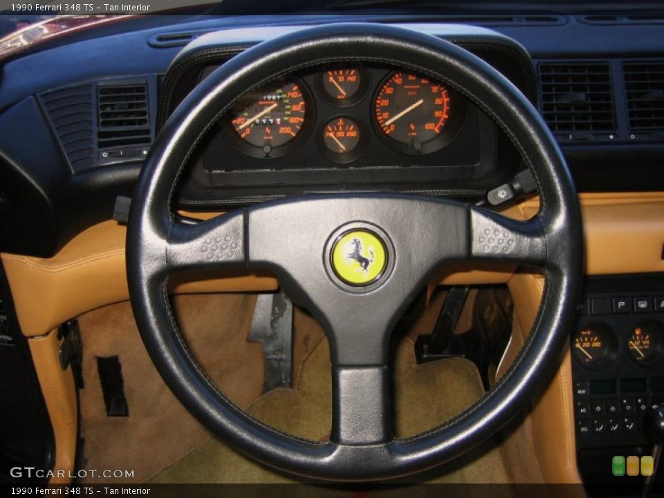 Tan Interior Steering Wheel for the 1990 Ferrari 348 TS #41652581