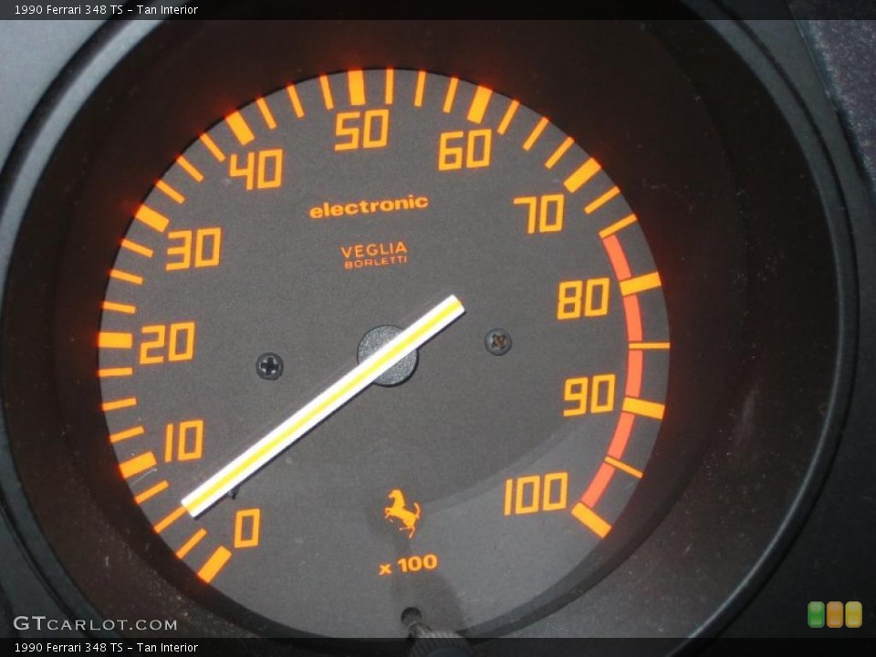 Tan Interior Gauges for the 1990 Ferrari 348 TS #41652646