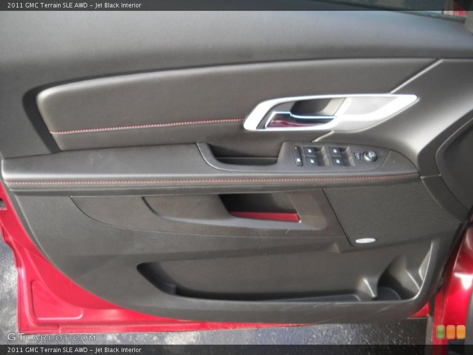 Jet Black Interior Door Panel for the 2011 GMC Terrain SLE AWD #41654299